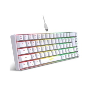 HXSJ-miniteclado V200 con cable K68 RGB Streamer para juegos, teclado de membrana sin conflicto de 19 teclas, pero sensación mec HXSJ-miniteclado V200 con cable K68 RGB Streamer para juegos, teclado de membrana sin conflicto de 19 teclas, pero sensación mec