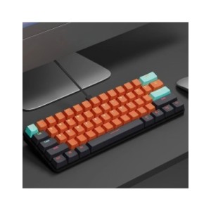 MUCAI-miniteclado mecánico MKA610 para juegos, USB, interruptor rojo, 61 teclas, Cable desmontable, para ordenador, PC y portáti MUCAI-miniteclado mecánico MKA610 para juegos, USB, interruptor rojo, 61 teclas, Cable desmontable, para ordenador, PC y portáti