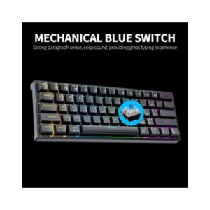 G101 Teclado mecánico con cable, retroiluminación RGB, PBT, inyección de dos colores, interruptor azul, teclado para juegos para G101 Teclado mecánico con cable, retroiluminación RGB, PBT, inyección de dos colores, interruptor azul, teclado para juegos para
