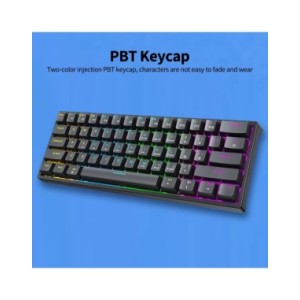 G101 Teclado mecánico con cable, retroiluminación RGB, PBT, inyección de dos colores, interruptor azul, teclado para juegos para G101 Teclado mecánico con cable, retroiluminación RGB, PBT, inyección de dos colores, interruptor azul, teclado para juegos para