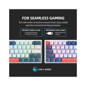 Machenike K500-B61 Mini Teclado Mecánico 60 Factor de Forma 61Teclas Teclado Gaming Con Cable Tecla Completa Retroiluminación R Machenike K500-B61 Mini Teclado Mecánico 60 Factor de Forma 61Teclas Teclado Gaming Con Cable Tecla Completa Retroiluminación R