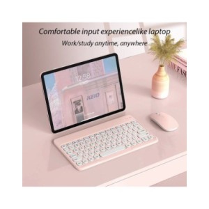 Español Teclado y ratón Bluetooth para iOS, Android, sistema Windows, tableta portátil recargable, iPad MatePad, teléfono celula Español Teclado y ratón Bluetooth para iOS, Android, sistema Windows, tableta portátil recargable, iPad MatePad, teléfono celula