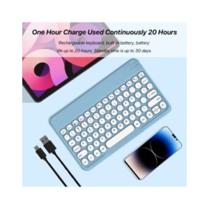 Español Teclado y ratón Bluetooth para iOS, Android, sistema Windows, tableta portátil recargable, iPad MatePad, teléfono celula Español Teclado y ratón Bluetooth para iOS, Android, sistema Windows, tableta portátil recargable, iPad MatePad, teléfono celula