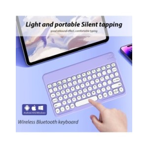 Español Teclado y ratón Bluetooth para iOS, Android, sistema Windows, tableta portátil recargable, iPad MatePad, teléfono celula Español Teclado y ratón Bluetooth para iOS, Android, sistema Windows, tableta portátil recargable, iPad MatePad, teléfono celula
