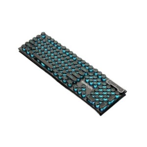 Teclado con cable para ordenador, dispositivo de escritura redondo, Retro, USB, Plug Play, tamaño completo, para ordenador portá Teclado con cable para ordenador, dispositivo de escritura redondo, Retro, USB, Plug Play, tamaño completo, para ordenador portá