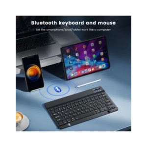 Teclado inalámbrico compatible con Bluetooth para Android, IOS, Windows Mini, 78 teclas para juegos, PC, iPad, tableta Teclado inalámbrico compatible con Bluetooth para Android, IOS, Windows Mini, 78 teclas para juegos, PC, iPad, tableta