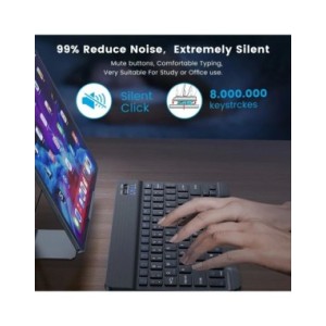 Teclado inalámbrico compatible con Bluetooth para Android, IOS, Windows Mini, 78 teclas para juegos, PC, iPad, tableta Teclado inalámbrico compatible con Bluetooth para Android, IOS, Windows Mini, 78 teclas para juegos, PC, iPad, tableta
