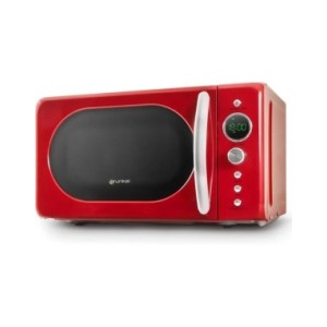 Microondas vintage Grunkel MWDGR, 20L, Digital, Rojo Microondas vintage Grunkel MWDGR, 20L, Digital, Rojo
