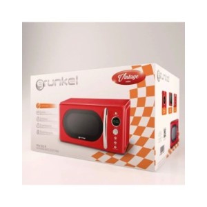 Microondas vintage Grunkel MWDGR, 20L, Digital, Rojo Microondas vintage Grunkel MWDGR, 20L, Digital, Rojo