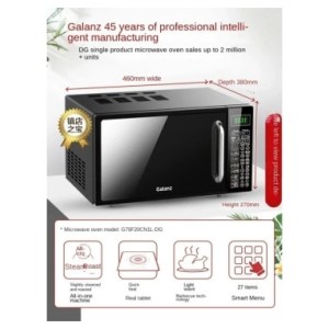 Mini horno microondas plano GRANDE Smart Home con tecnología Lightwave, Combo para hornear al vapor DG 220V Mini horno microondas plano GRANDE Smart Home con tecnología Lightwave, Combo para hornear al vapor DG 220V