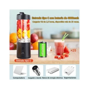 Mini licuadora portátil eléctrica, exprimidor de frutas, batidora de zumo fresco de naranja, multifunción, recargable, mezclador Mini licuadora portátil eléctrica, exprimidor de frutas, batidora de zumo fresco de naranja, multifunción, recargable, mezclador