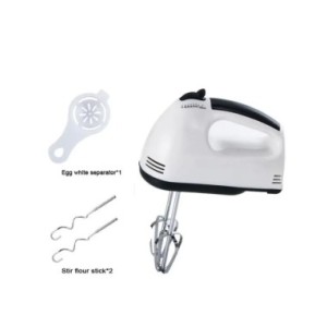 Batidor de huevos eléctrico de 100W y 7 velocidades, batidor de alimentos manual, agitador de huevos, herramientas de cocina par Batidor de huevos eléctrico de 100W y 7 velocidades, batidor de alimentos manual, agitador de huevos, herramientas de cocina par