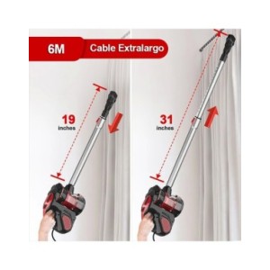 INSE-aspiradoras I5 con cable, aspiradora de mano con potente succión de 18Kpa, Motor de 600W, palo 4 en 1, para el hogar, alfom INSE-aspiradoras I5 con cable, aspiradora de mano con potente succión de 18Kpa, Motor de 600W, palo 4 en 1, para el hogar, alfom