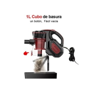 INSE-aspiradoras I5 con cable, aspiradora de mano con potente succión de 18Kpa, Motor de 600W, palo 4 en 1, para el hogar, alfom INSE-aspiradoras I5 con cable, aspiradora de mano con potente succión de 18Kpa, Motor de 600W, palo 4 en 1, para el hogar, alfom