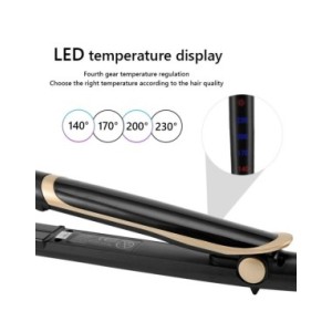 Plancha de pelo infrarroja 2 en 1 con pantalla Lcd, alisador rápido de iones negativos, rizador de pelo, plancha plana infrarroj Plancha de pelo infrarroja 2 en 1 con pantalla Lcd, alisador rápido de iones negativos, rizador de pelo, plancha plana infrarroj