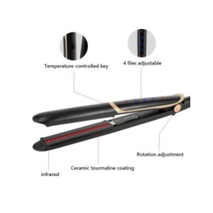 Plancha de pelo infrarroja 2 en 1 con pantalla Lcd, alisador rápido de iones negativos, rizador de pelo, plancha plana infrarroj Plancha de pelo infrarroja 2 en 1 con pantalla Lcd, alisador rápido de iones negativos, rizador de pelo, plancha plana infrarroj