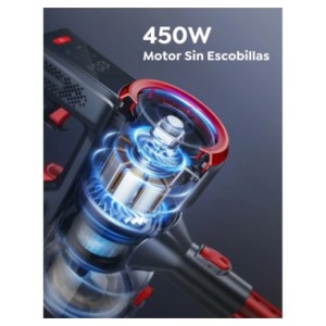 BUTURE-aspiradora inalámbrica de mano para el hogar, dispositivo potente de 450W, 33000Pa, con pantalla táctil, 55 Min de tiempo BUTURE-aspiradora inalámbrica de mano para el hogar, dispositivo potente de 450W, 33000Pa, con pantalla táctil, 55 Min de tiempo