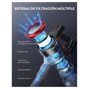 BUTURE-aspiradora inalámbrica de mano para el hogar, dispositivo potente de 450W, 33000Pa, con pantalla táctil, 55 Min de tiempo BUTURE-aspiradora inalámbrica de mano para el hogar, dispositivo potente de 450W, 33000Pa, con pantalla táctil, 55 Min de tiempo