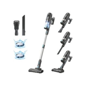 PRETTYCARE P1 Pro Aspiradora sin cable, potente aspiradora de varilla de 30 Kpa con motor sin escobillas, pantalla táctil LED, 4 PRETTYCARE P1 Pro Aspiradora sin cable, potente aspiradora de varilla de 30 Kpa con motor sin escobillas, pantalla táctil LED, 4