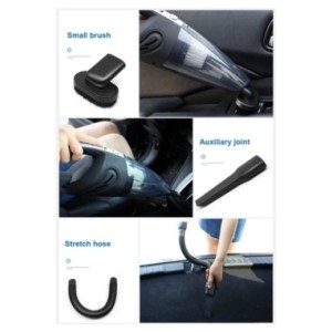 Aspiradora inalámbrica de mano recargable, potente succión ciclónica, carga rápida para coche, hogar, pelo de mascotas Aspiradora inalámbrica de mano recargable, potente succión ciclónica, carga rápida para coche, hogar, pelo de mascotas