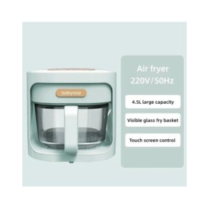 Freidora de aire automática para el hogar, horno Visual de vidrio, microordenador multifunción, Control de pantalla táctil, sin  Freidora de aire automática para el hogar, horno Visual de vidrio, microordenador multifunción, Control de pantalla táctil, sin