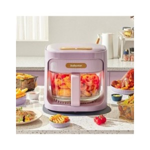 Freidora de aire automática para el hogar, horno Visual de vidrio, microordenador multifunción, Control de pantalla táctil, sin  Freidora de aire automática para el hogar, horno Visual de vidrio, microordenador multifunción, Control de pantalla táctil, sin