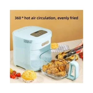 Freidora de aire automática para el hogar, horno Visual de vidrio, microordenador multifunción, Control de pantalla táctil, sin  Freidora de aire automática para el hogar, horno Visual de vidrio, microordenador multifunción, Control de pantalla táctil, sin