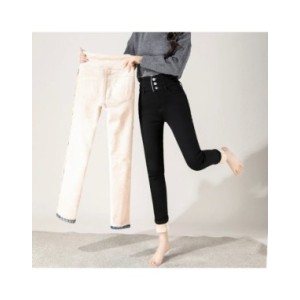 Pantalones vaqueros de cintura alta para mujer, Jeans clásicos de terciopelo de felpa, elásticos, gruesos, cálidos y delgados, c Pantalones vaqueros de cintura alta para mujer, Jeans clásicos de terciopelo de felpa, elásticos, gruesos, cálidos y delgados, c
