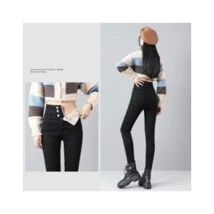 Pantalones vaqueros de cintura alta para mujer, Jeans clásicos de terciopelo de felpa, elásticos, gruesos, cálidos y delgados, c Pantalones vaqueros de cintura alta para mujer, Jeans clásicos de terciopelo de felpa, elásticos, gruesos, cálidos y delgados, c