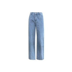 Pantalones vaqueros de pierna ancha de cintura alta para mujer, pantalones largos Vintage, ropa de calle suelta, Color sólido, m Pantalones vaqueros de pierna ancha de cintura alta para mujer, pantalones largos Vintage, ropa de calle suelta, Color sólido, m