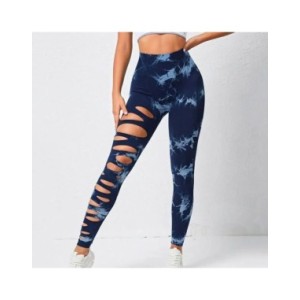 Leggings ahuecados Tie Dye para mujer, pantalones deportivos para Fitness, ropa deportiva Sexy de cintura alta, mallas Push Up p Leggings ahuecados Tie Dye para mujer, pantalones deportivos para Fitness, ropa deportiva Sexy de cintura alta, mallas Push Up p