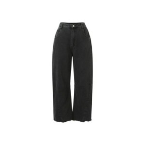 Pantalones vaqueros holgados de pierna ancha para mujer, pantalones vaqueros holgados con dobladillo recortado, ropa de diario Y Pantalones vaqueros holgados de pierna ancha para mujer, pantalones vaqueros holgados con dobladillo recortado, ropa de diario Y