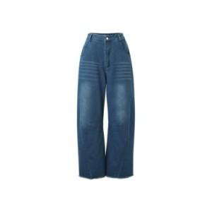 Pantalones vaqueros holgados de pierna ancha para mujer, pantalones vaqueros holgados con dobladillo recortado, ropa de diario Y Pantalones vaqueros holgados de pierna ancha para mujer, pantalones vaqueros holgados con dobladillo recortado, ropa de diario Y