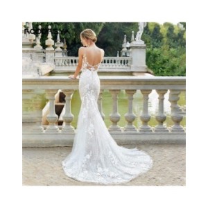 Vestidos De Novia De manga larga para mujer, ropa De ilusión con cordones en la espalda, elegante, tul, línea A, 2024